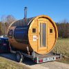 2,5m mobile Fausssauna auf Anhänger